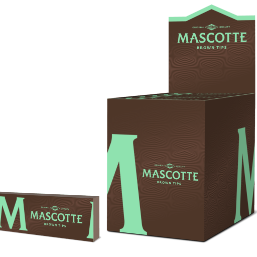 Mascotte Brown Tips booklet + box