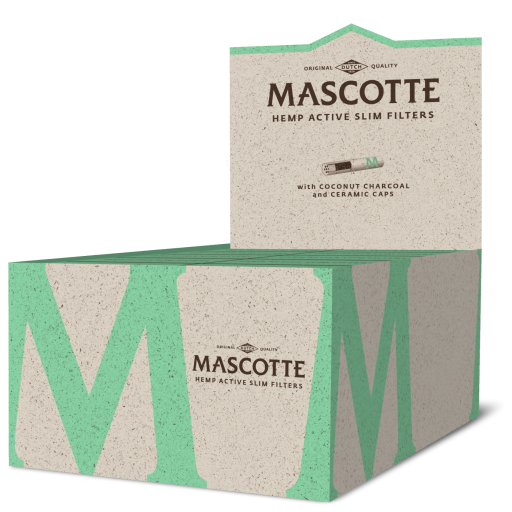 Mascotte Hemp Slim Active Slim Filters 34 Pack box